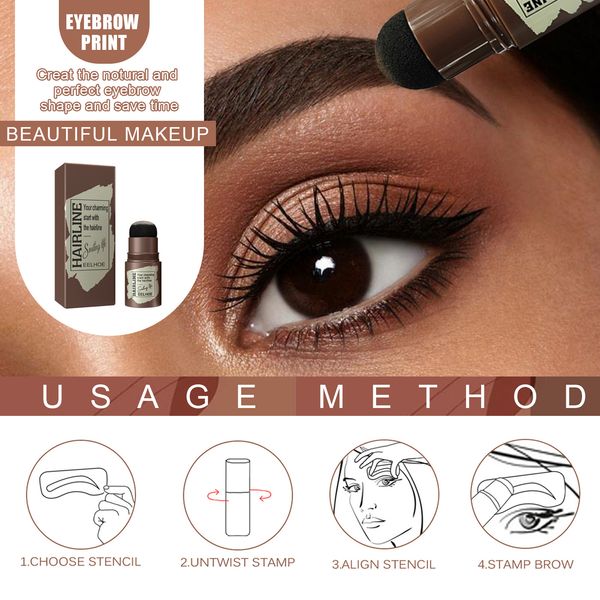 

quick eyebrow enhancers painting seal waterproof lasting natural shaping kit makeup brow stencils powder with 24 eyebrow stamp stencil set