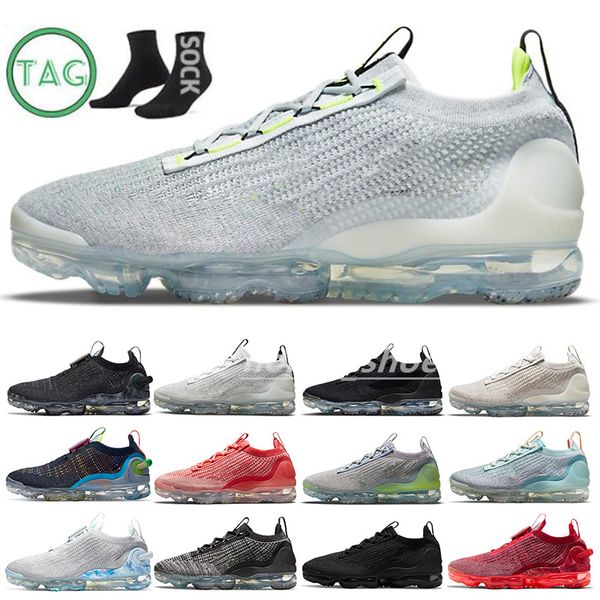 

2022 vapores fk mens running shoes fly 3.0 oreo pink purple multi-color triple black white south beach desert sand vivid sunset tint trainer