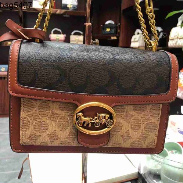 

women's bags are 50% off at the shop carriage autumn and winter new luxury chain bacchus leather one shoulder msenger