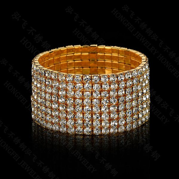 

stainless steel row diamond chain hip hop ladies simple bangle channel jewelry bracelet designer charms clover chains jewellery men moissani, Black