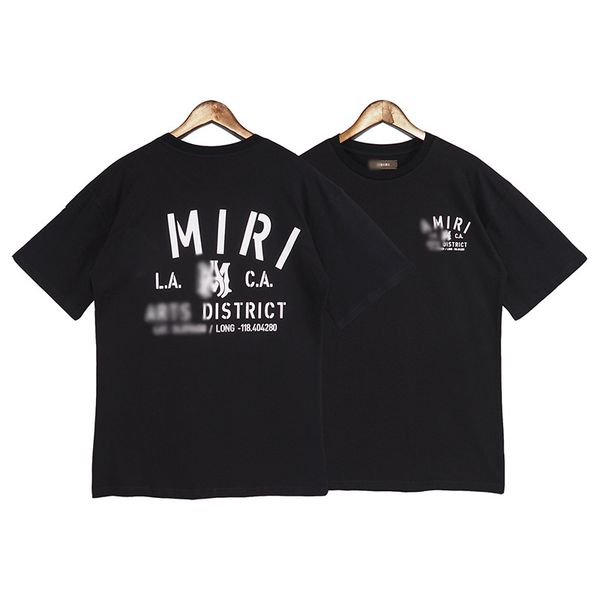 

men's t-shirts letter logo printed high street american hip-hop casual loose summer black cotton couple shirt, White;black