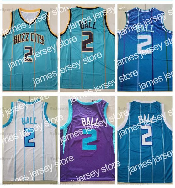 

basketball jerseys mens 2022 lamelo 75th ball city #2 basketball jerseys stitched shirts teal white purple s-xxl, Black;red