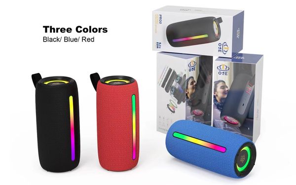 

pro2 portable speaker double horn outdoor waterproof subwoofer wireless speakers support tft usb card fm radio