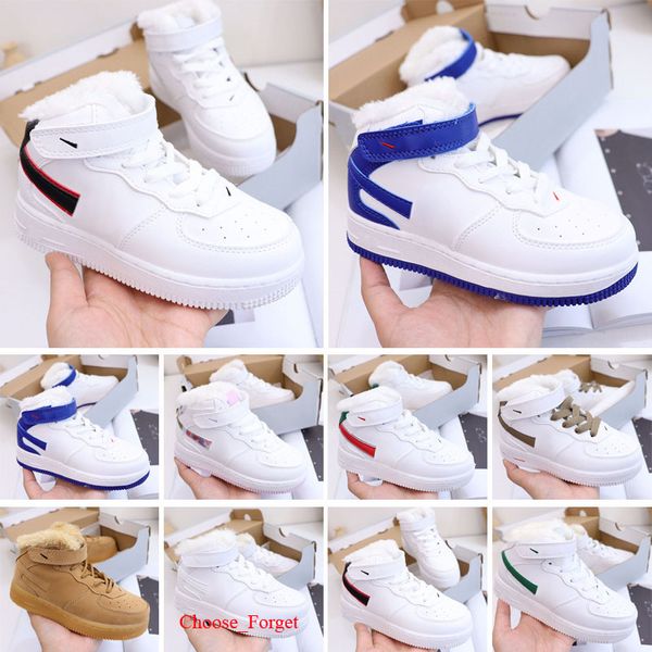 

skate shoes jogging sneakers mid kids high lv8 classic white hook loop designers toddler antislip no.1 board infant td 1 24-36, Black