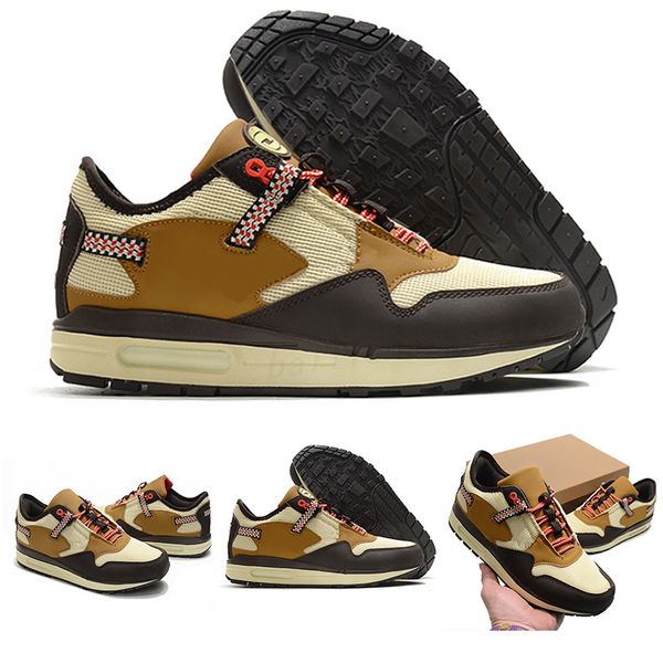 

custom jumpman 1 basketball shoes 4 high 6 mens womens reverse mocha cactus jack low 5 mca ts designer sneakers trainers big size 12 13 runn, Black