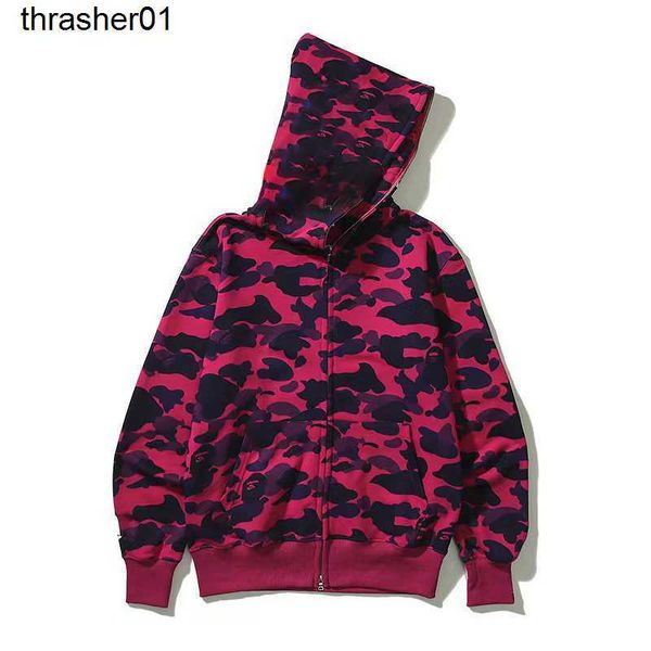 

men's hoodies designer sweatshirts men's hooded hoodie ape zipper pocket print hoodys autumn couple fashion brsnd hoodie, Black