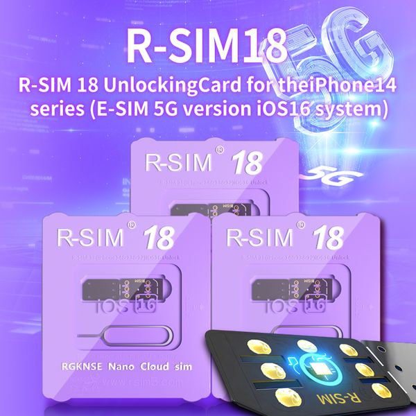

rsim18 unlock card rsim 18 unlocking for iphone14 series e-sim 5g version ios16 system 14pro max 13pro 13mini/12/11 xs max