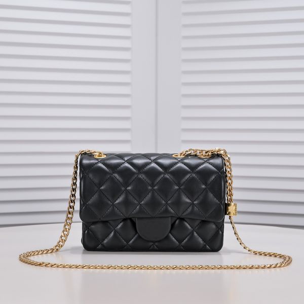 

7a elegant designer bag stylish diamond lattice adjustable gold beaded chain three layer envelope shoulder handbag