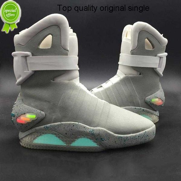 

back to the future basketball shoes mags boots 's led glow in the dark lighting grey marty mcflys air mag back to the future marty mcfl, Black