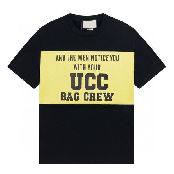 

2022ss spring and summer new shirt high grade cotton sweatshirts printing short pants sleeve round neck panel t-shirt size m-l-xl--xxxl c, Black;brown