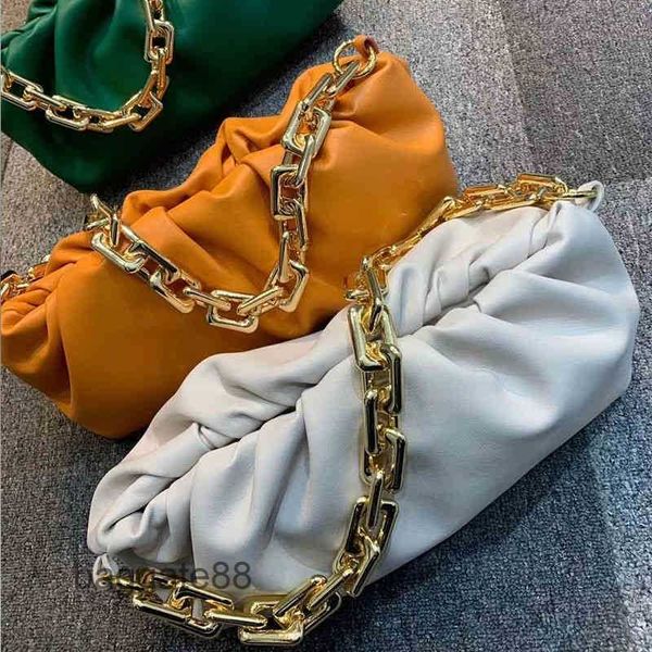 

venetta classic bags designer woven bottegas handbag soft same chain 2023 cloud cow single shoulder leather underarm pleated womens autumn b