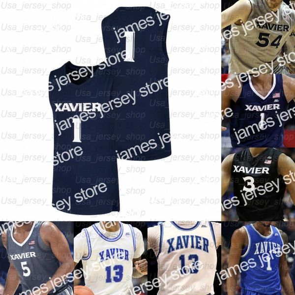 

basketball jerseys custom vxavier college basketball jerseys 4 tyrique jones 13 naji marshall 1 paul scruggs 32 zach antle 11 moore, Black;red