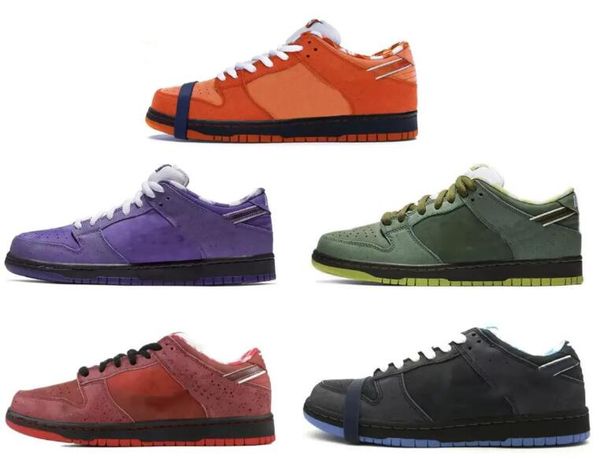 

shoes outdoor &sandals concepts purple lobster sb dunks orange green red blue men women sports sneakers original size us4-13