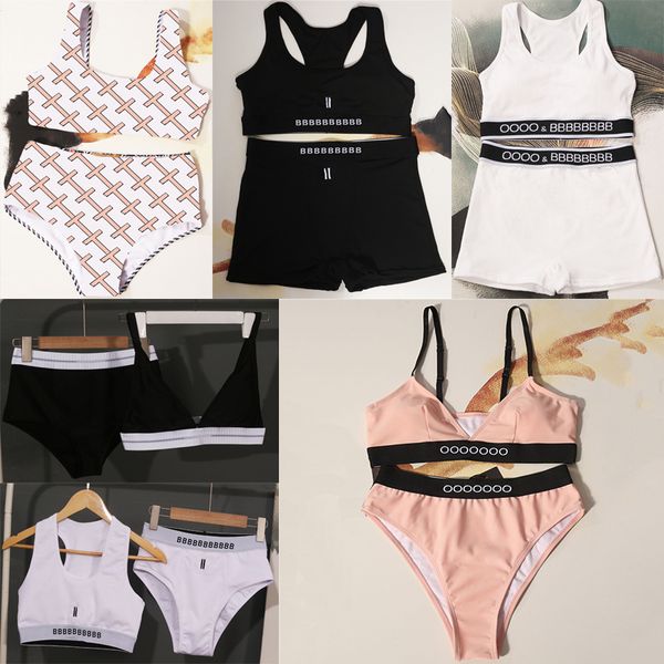 

designer swimwear for women beach bathing suits running sportswear yoga outfits padded bra underwear, Black
