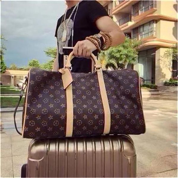 

2022 evening bags luxury fashion men women travel duffle bags brand designer luggage handbags with lock large capacity sport bag