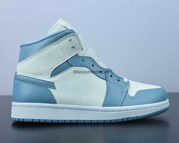 

jumpman 1 mid unc basketball shoes 1s worn blue sail sports outdoor sneakers whit