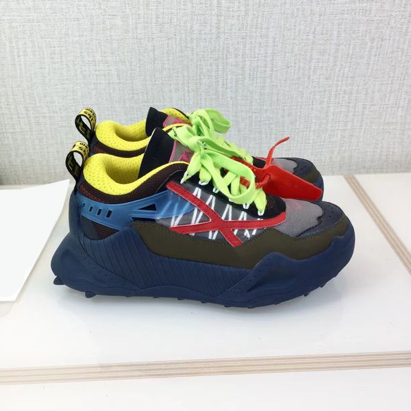 

designer sneakers ow platform shoes men women white black yellow arrows lace-up low mint green off chunky sneaker