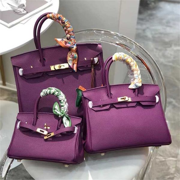 

designer bag birkins handbags women bags togo layer cow leather net red zc