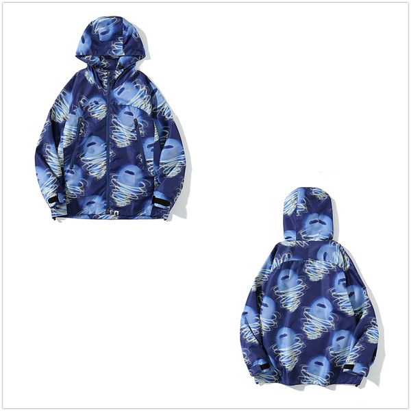 

apes hoodie mens designer hoodies ape shark womens hoodys camouflage glow pure clothes cotton sweatshirts luminous printing oversized panell, Black