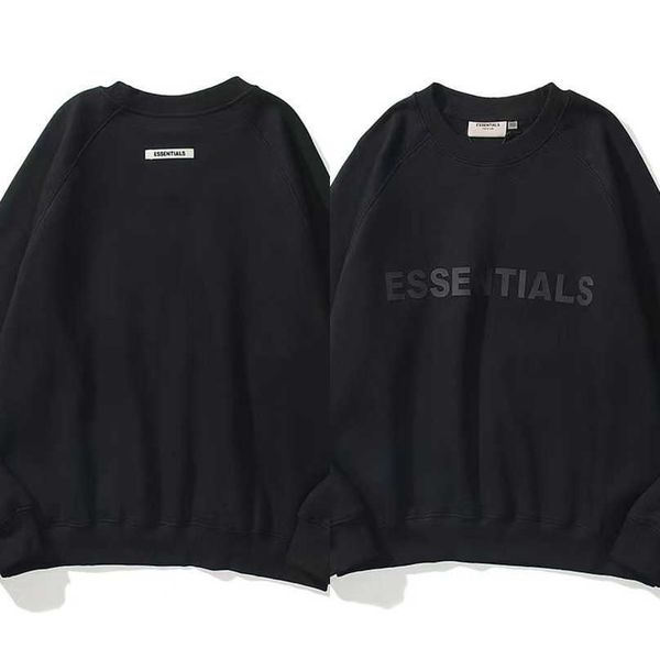 

essentials luxury men's tracksuits sweatshirts letter men women couple loose sportswear pants suit sweater hoodie casual pullover swea, Black
