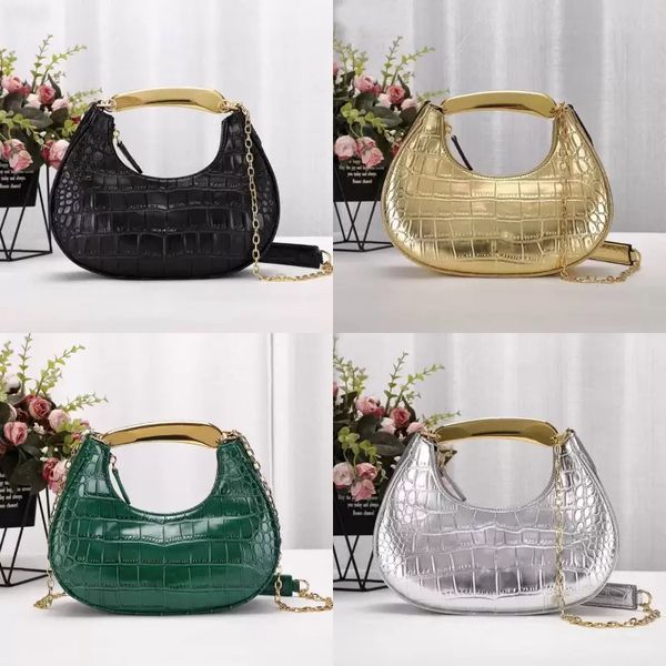 

original designer women bags luxurys brand plain crocodile pattern chain clutch totes bag wallet purse mesenger hasp moon stripes lady moon
