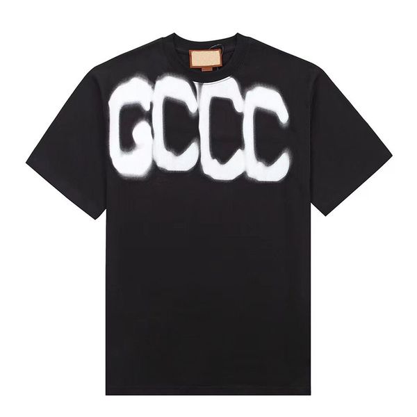 

mens crew neck t shirt designer for men shirts fashion tshirt with letters casual summer short sleeve clothing, White;black