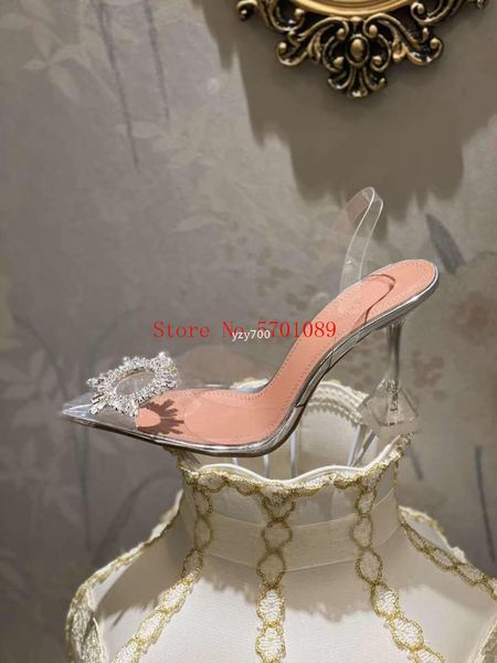 

muaddi woman amina shoes new begum glass pvc crystal transparent slingback s clear begum sandals pvc clear glass pvc slingback pumps 092 ixt, Black