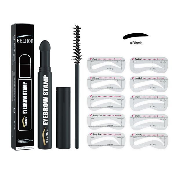 

eyebrow stamp enhancers shaping kit waterproof contour stencil tint natural stick hairline one step brow stamps eyebrow