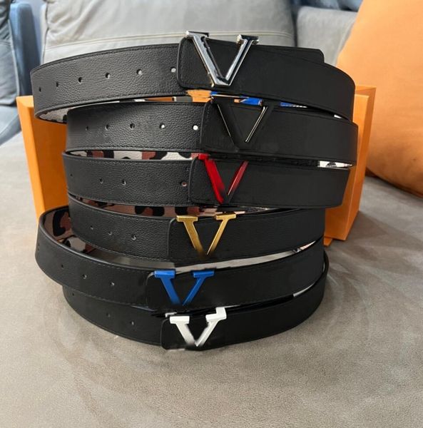 

leisure belt luxury designer belts for men male chastity fashion womens leopard leather double-sided belt classic casual smooth buckle waist, Black;brown