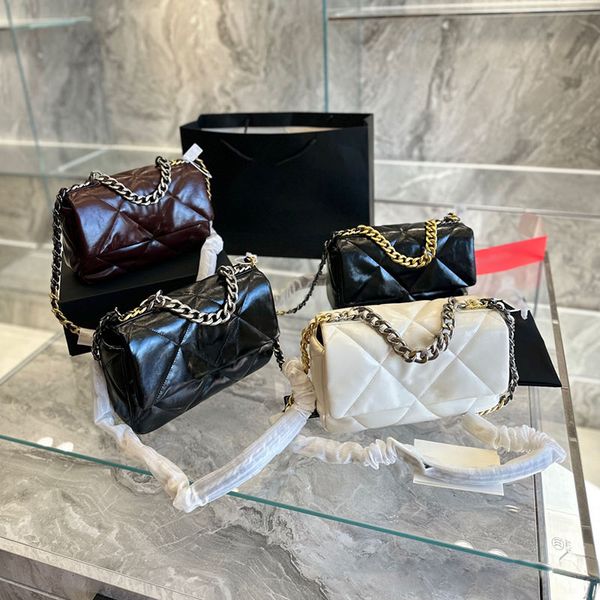

wallet large handbag cover shoulder crossbody hobo bag clutch flap totes bag fashion designer flip purse gold & silver metal chain autumn/wi