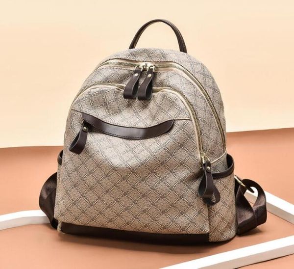 

pu leather fashion backpack shoulder bag luxury designer stark visetos messenger for women men canvas handbag backpacks school cla9641808