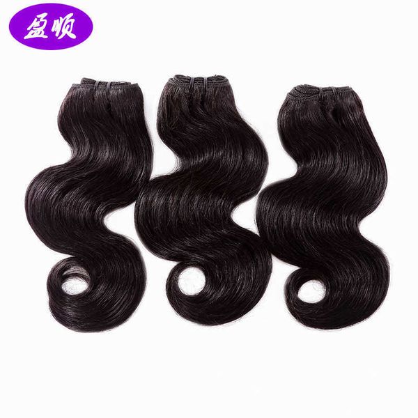 

hair synthetic human wigs body wave brazilian bundles 50g 1201, Black