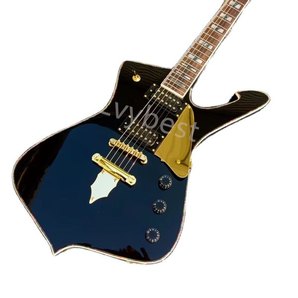 

lvyoem 6 string electric guitar finish gloss black delivery