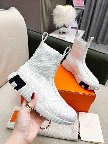 

r fun men sneaker shoes knit calfskin light sole trainer technical canvas lining breath mesh sports shoe slip on man casual