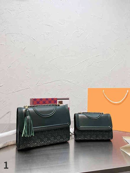 

shoulder bags luxury fashion simple crossbody square tassel bag women's designer real leather chain phone handbags 1209