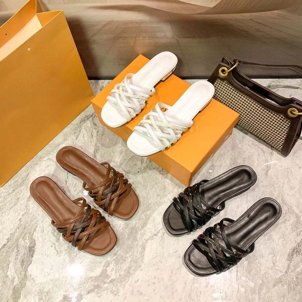 

luxury slipper designer sandal italy brand slides women slippers flat bottom flip flop sneakers boots casual shoe by 9 0126, Black