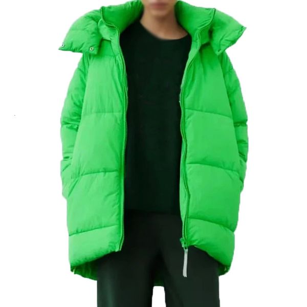 

women s down parkas winter coat warm hoodies overcoat thick jacket green long ladies with zipper outwear zatraf 221208, Black