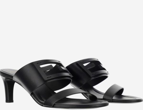 

fendyity woman summer sandals slipper heel baguette luxurys slides sandal leather designer m8fz