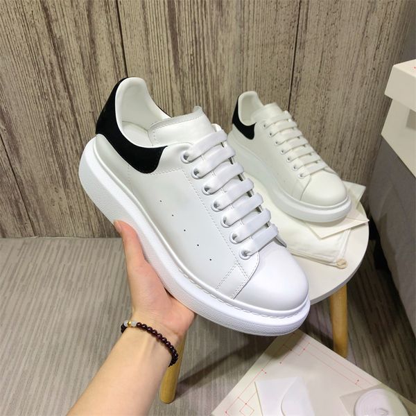 

casual shoes designer leather lace up plate-forme men fashion platform sneakers white black mens womens luxury velvet suede size 35-46