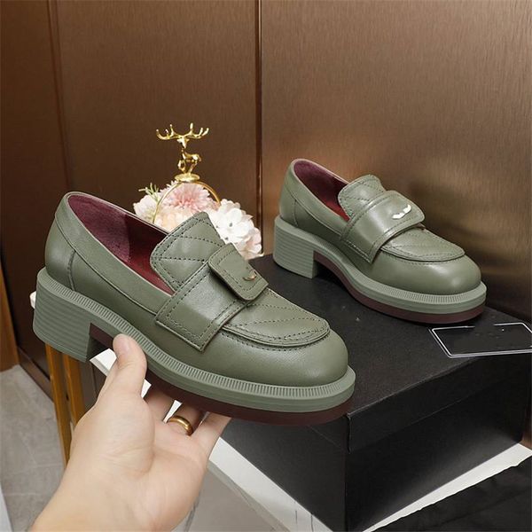 

dress shoes fashion channel women leather high heel letter logo party wedding tourism holiday casual flat shoes 02-05, Black