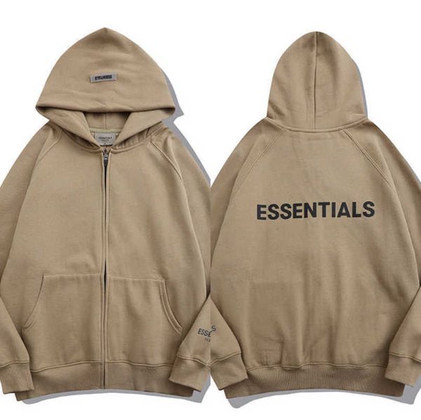 

men's essentials luxury tracksuits sweatshirts fashion zipper hoodies men women sportswear pant suit hooded sweater casual pullover co, Gray