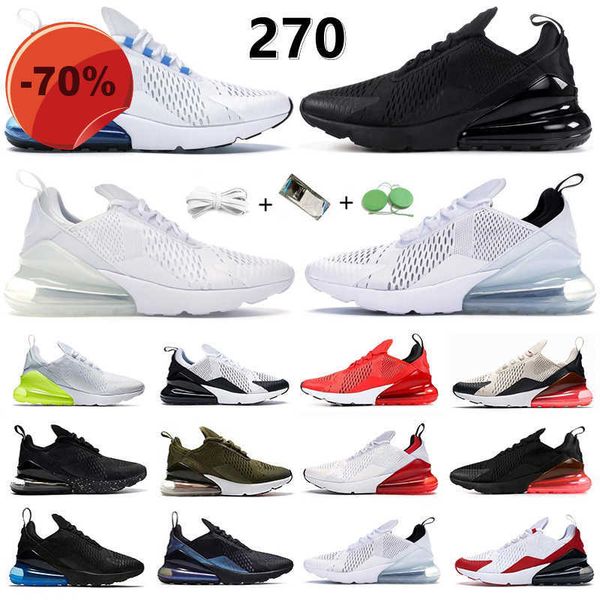 

270 270s men women running shoes sneaker triple black white university red barely rose anthracite light bone tiger cactus mens trainers