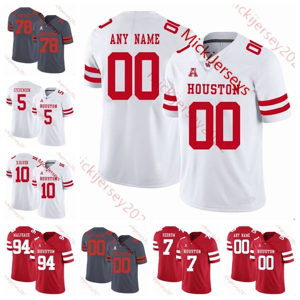

college custom mens houston youth cougars football 82 matt byrnes jamaree caldwell kesean carter nelson ceaser trimarcus cheeks lucas coley, Black