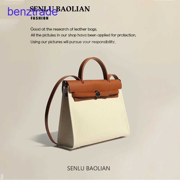 

designer herme kely bags for women price medieval canvas bag color contrast cowhide shoulder 2022 new casual handbag college