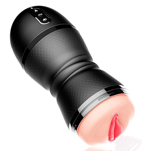 

toy massager full automatic aircraft cup male real yin masturbator inserted into super tight products for adults black feather knight's