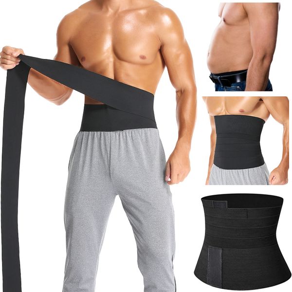 

waist tummy shaper mens trainer male abdomen reducer snatch me up bandage wrap slimming belt body trimmer corset belly shapewear 221208