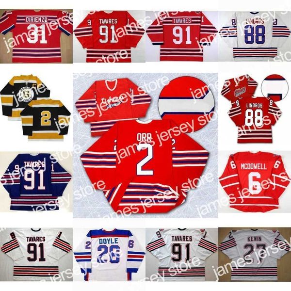 

hockey jerseys oshawa generals jersey 91 john tavares 27 kewin 2 bobby orr 31 dirienzo 26 shane doyle 6 jimmy mcdowell 88 eric lindros hocke, Black;red