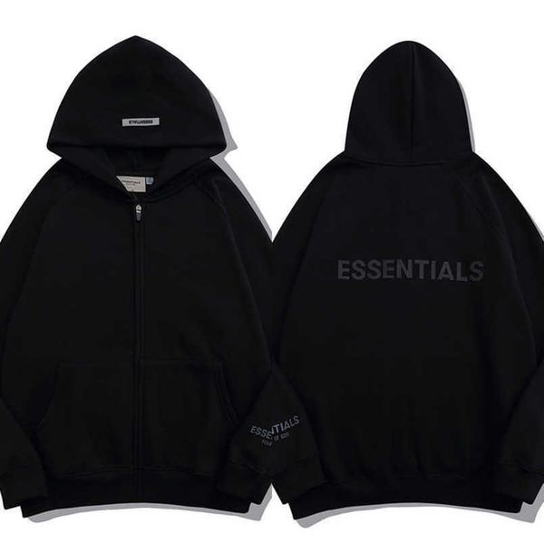 

essentials men's luxury tracksuits sweatshirts fashion zipper hoodies men women sportswear pant suit hooded sweater casual pullover co, Gray