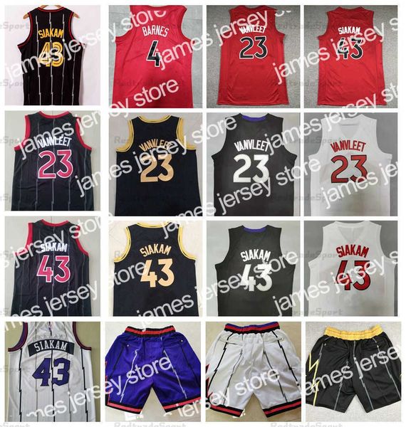 

basketball jerseys mens 43 pascal siakam 23 fred vanvleet basketball jerseys 75th city black red 4 scottie barnes jersey stitched shirts s-x