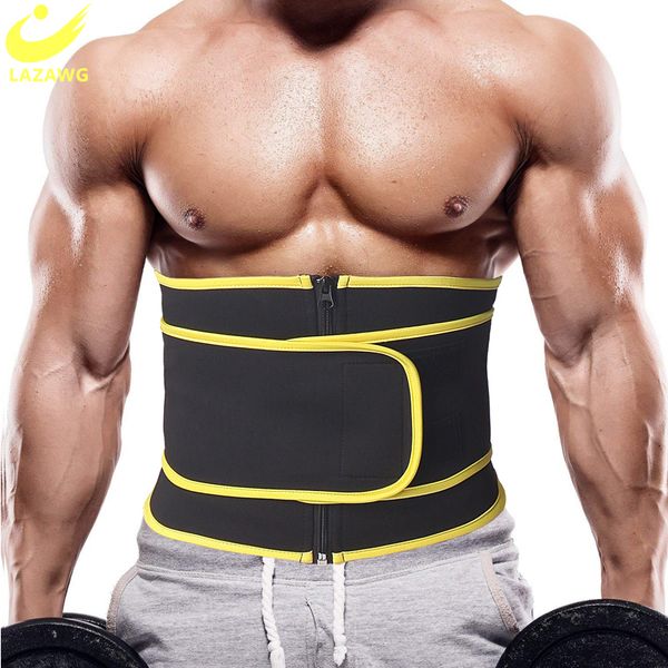 

waist tummy shaper lazawg men belt neoprene man male trainer corset body modeling slimming strap fitness sports s 221208